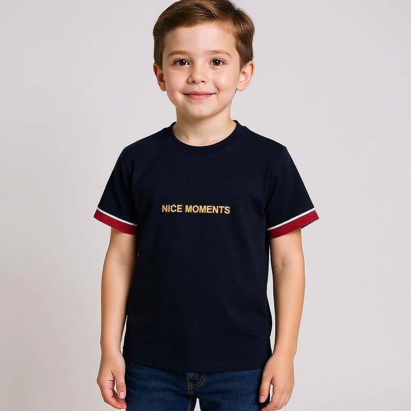 تی شرت آستین کوتاه پسرانه ایزی دو مدل 252559