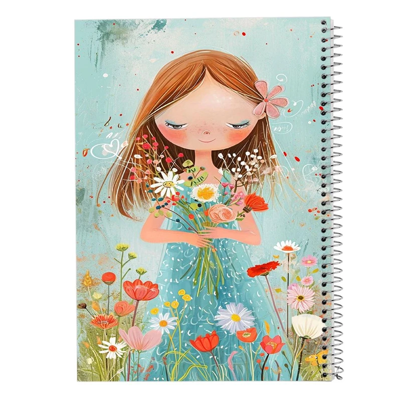 دفتر ژورنال نویسی 50 برگ مدوپد مدل نقطه ای طرح دخترانه کد DF15780