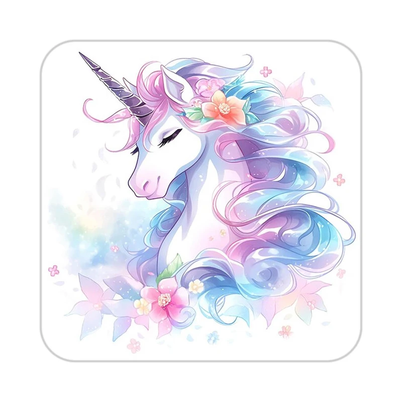 زیر لیوانی کاکتی طرح اسب تک شاخ و یونیکورن مدل mp32965