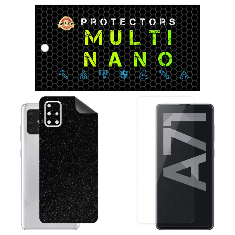 محافظ صفحه نمایش مولتی نانو مدل X-SFG مناسب برای گوشی موبایل سامسونگ Galaxy A71 به همراه برچسب پوششی