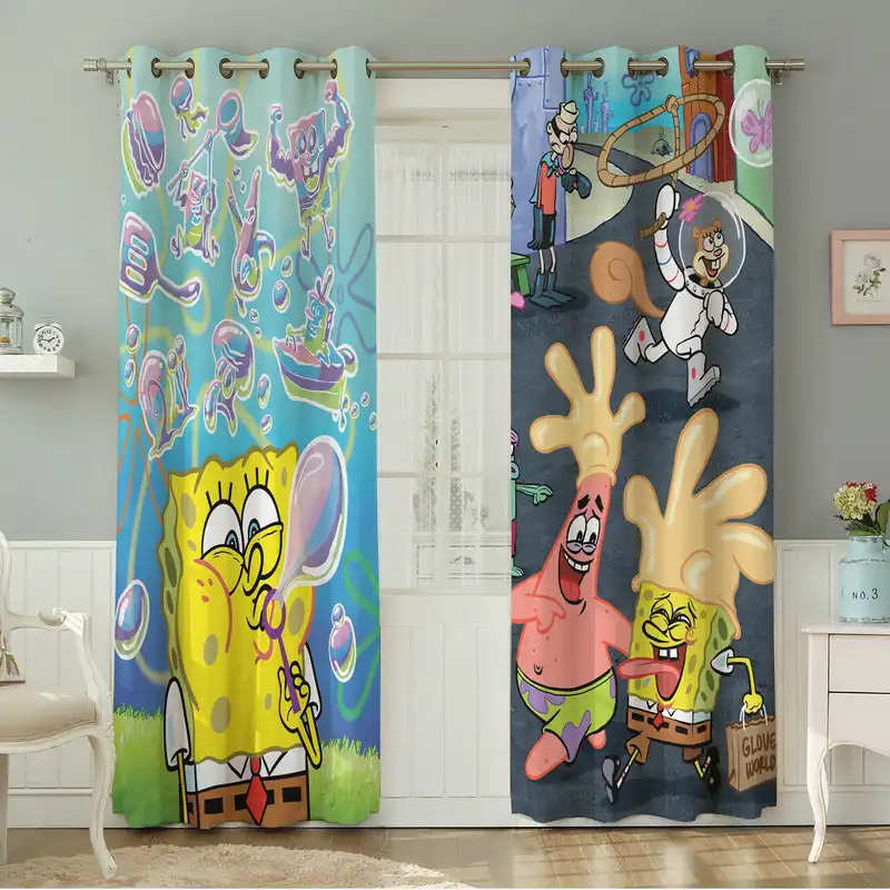 پرده نیروانا طرح کودک مدل مخمل کد 4820 سایز 140×280 سانتی متر