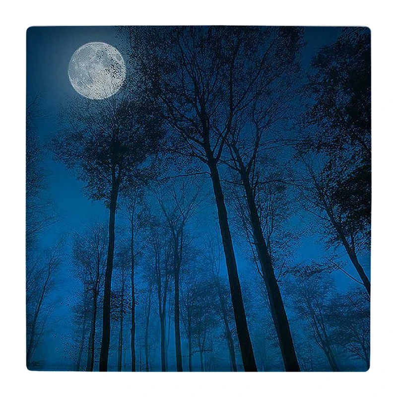 زیر لیوانی  طرح مهتاب و جنگل کد    4793676_3472