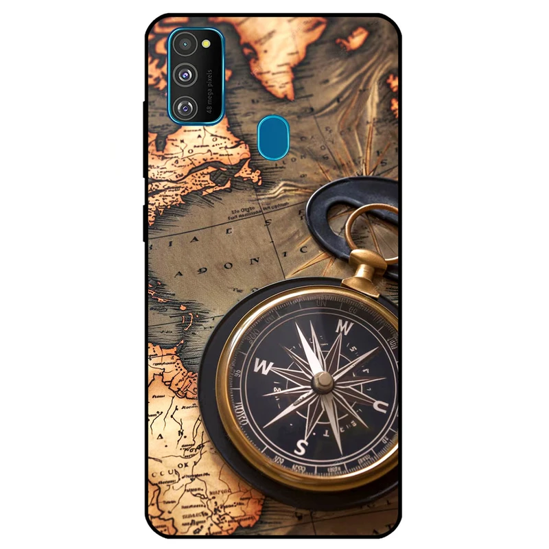 کاور مگافون طرح نقشه مدل 7397 مناسب برای گوشی موبایل سامسونگ Galaxy M21 / M30 S         