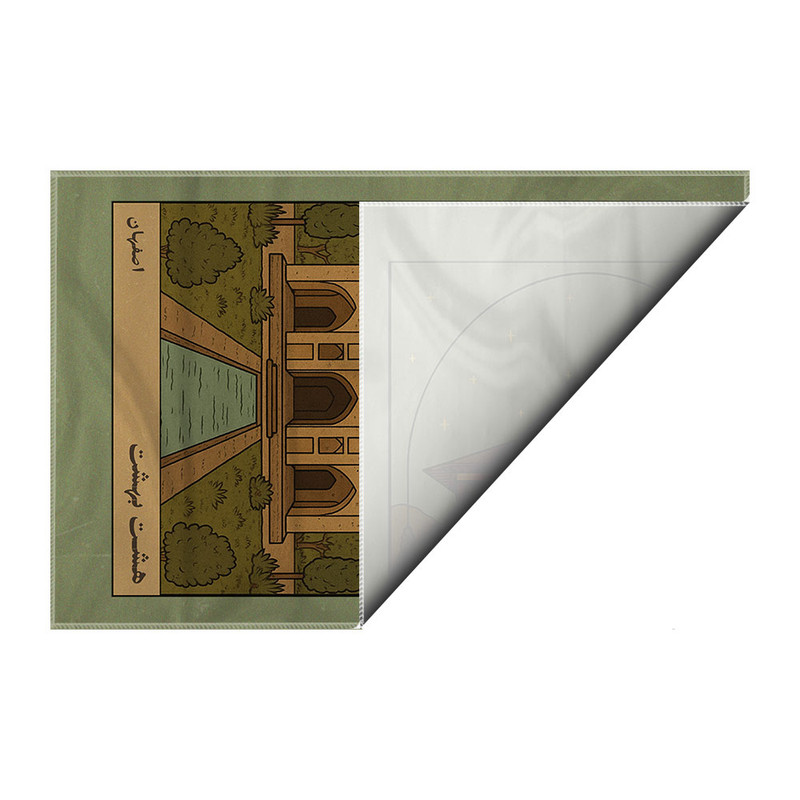 کاغذ کادو ترمه طراحان ایده مدل کارت هشت بهشت اصفهان کد map1506 سایز 57x37 سانتی متر