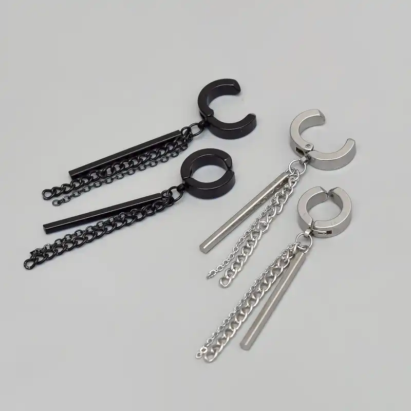 گوشواره زنانه پایتخت مدل PS907_GO فشاری