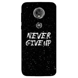 Megafone Never give up 1871 Cover For Motorola Moto E5 Plus