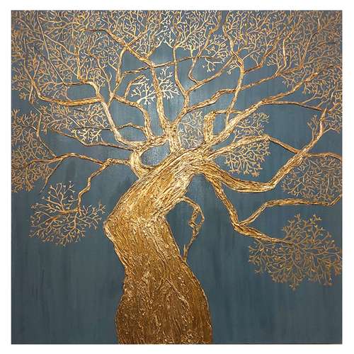 تابلو نقاشی برجسته طرح درخت کد 0026