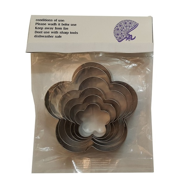 کاتر شیرینی پزی بهگز مدل Flowers مجموعه6 عددی