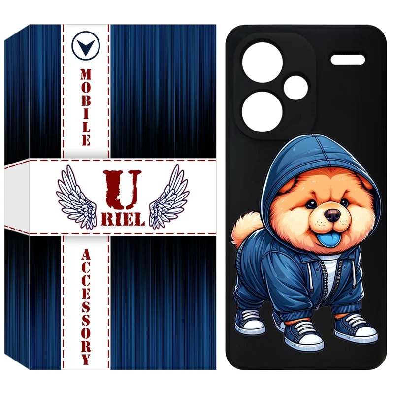 کاور یوریل قاب مدل KSH کد 65 طرح سگ آبی مناسب برای گوشی موبایل شیائومی Redmi Note 13 Pro Plus