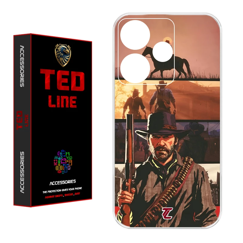 کاور تدلاین طرح رد دد ریدمپشن کد 1201 مناسب برای گوشی موبایل شیائومی Redmi 13 4G