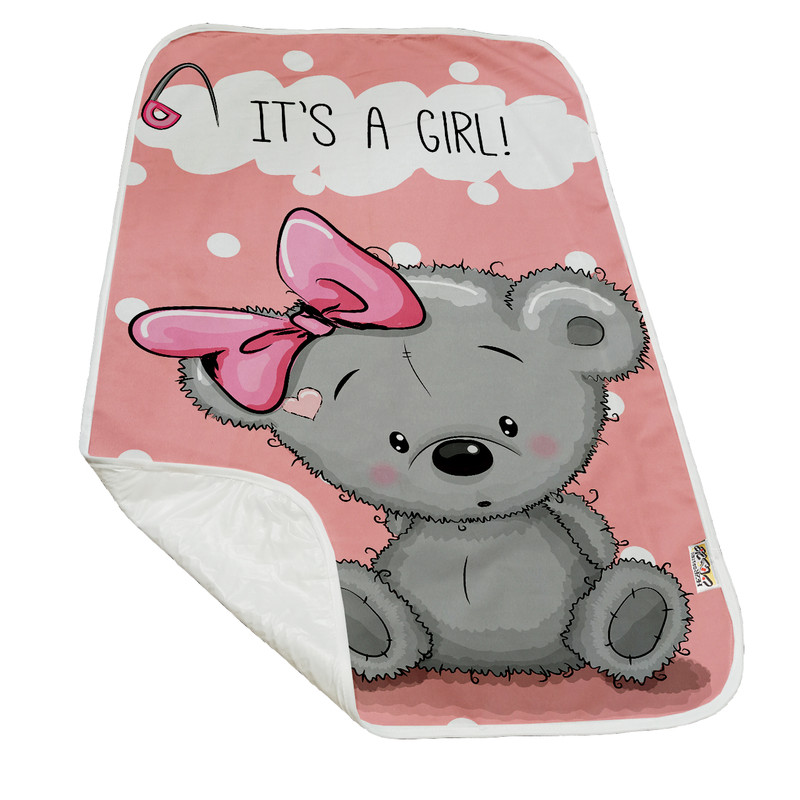 تشک تعویض نوزاد هزاردستان طرح خرس دختر مدل Z11