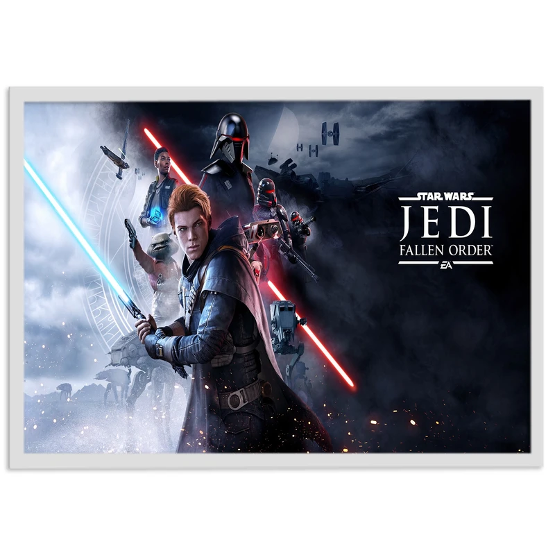 تابلو نوری بکلیت طرح بازی گیم نت Star Wars مدل چراغدار W-s1437