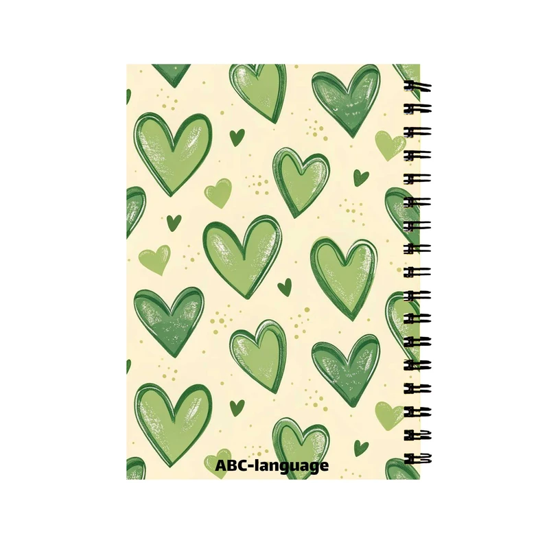 دفتر زبان 60 برگ مدل قلب قلبی کد 003