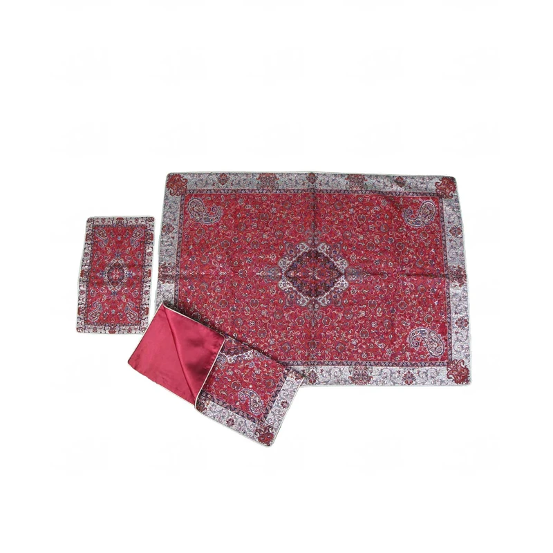 رومیزی ترمه آرانیک مدل سه تکه ابریشمی کد 1004400139
