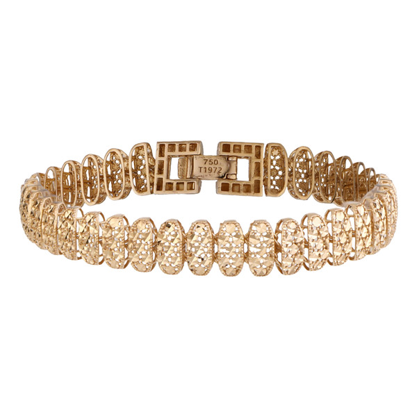 دستبند طلا 18 عیار زنانه طلای مستجابی مدل 40173