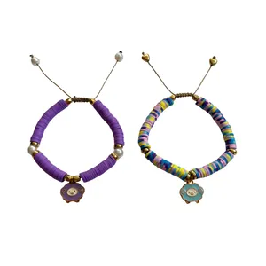 دستبند دست‌ساز زنانه مدل گوسفند بامزه مجموعه 2 عددی