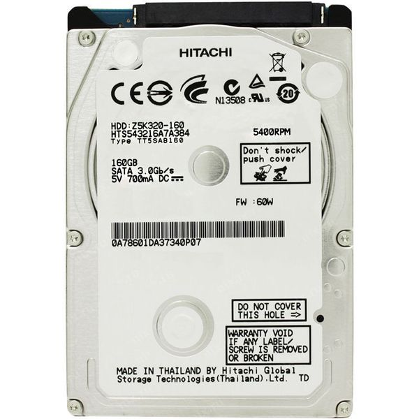 تجریه خرید هارددیسک اینترنال هیتاچی مدل Z5K320-160 ظرفیت 160 گیگابایت