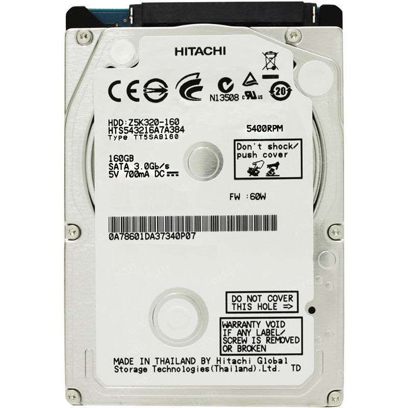 هارددیسک اینترنال هیتاچی مدل Z5K320-160 ظرفیت 160 گیگابایت هارددیسک اینترنال هیتاچی مدل Z5K320-160 ظرفیت 160 گیگابایت