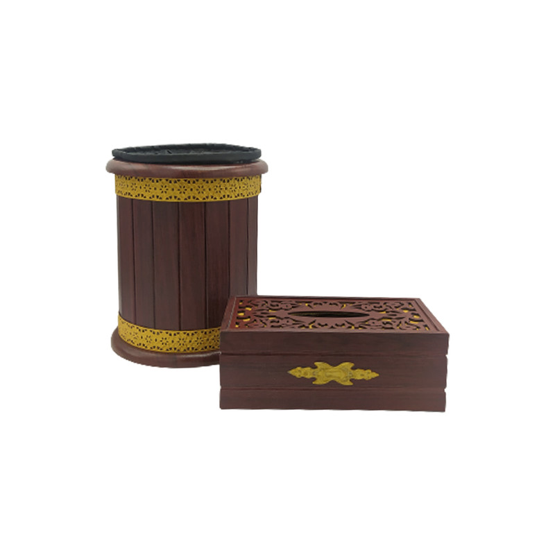 ست سطل و جای دستمال کاغذی کد 500 ست سطل و جای دستمال کاغذی کد 500
