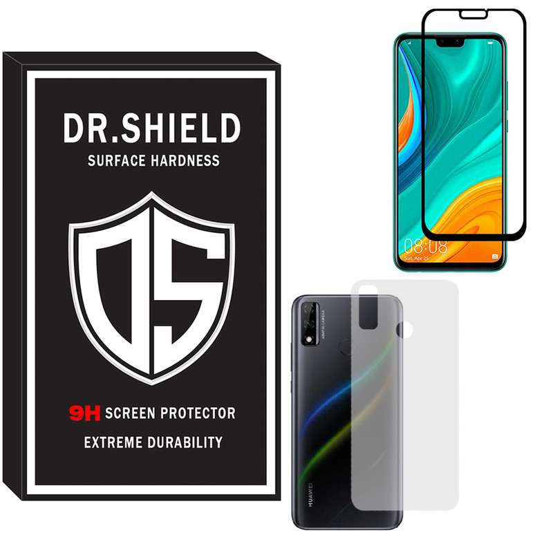 	 محافظ صفحه نمایش دکتر شیلد مدل TFPDR-06 مناسب برای گوشی موبایل هواوی Y8s به همراه محافظ پشت گوشی