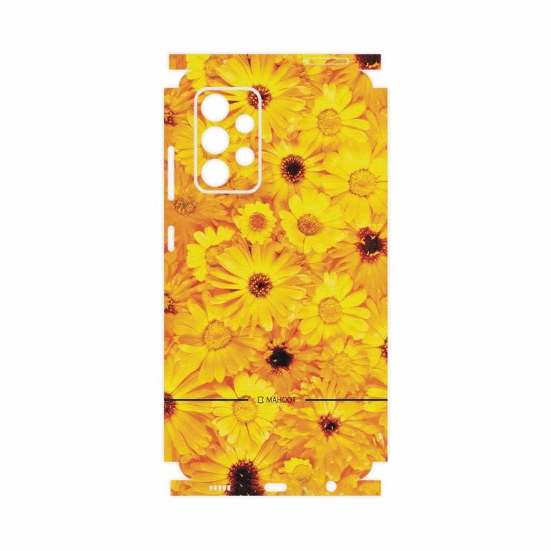 برچسب پوششی ماهوت مدل Yellow-Flower-FullSkin مناسب برای گوشی موبایل سامسونگ Galaxy A52 5G