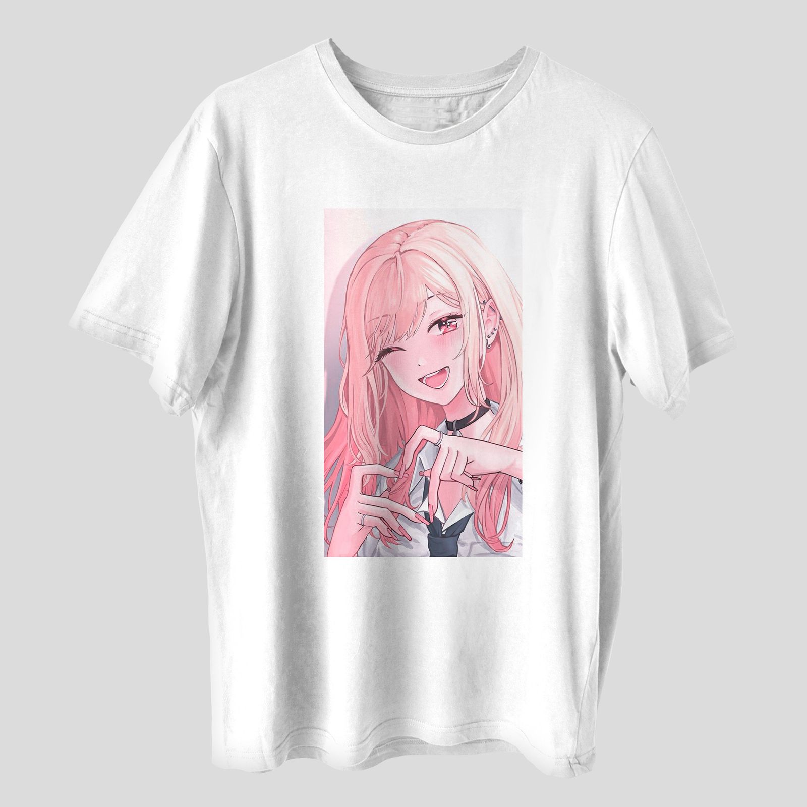 تی شرت آستین کوتاه دخترانه مدل انیمه کیوت فانتزی ژاپنی کد anm293 -  - 1