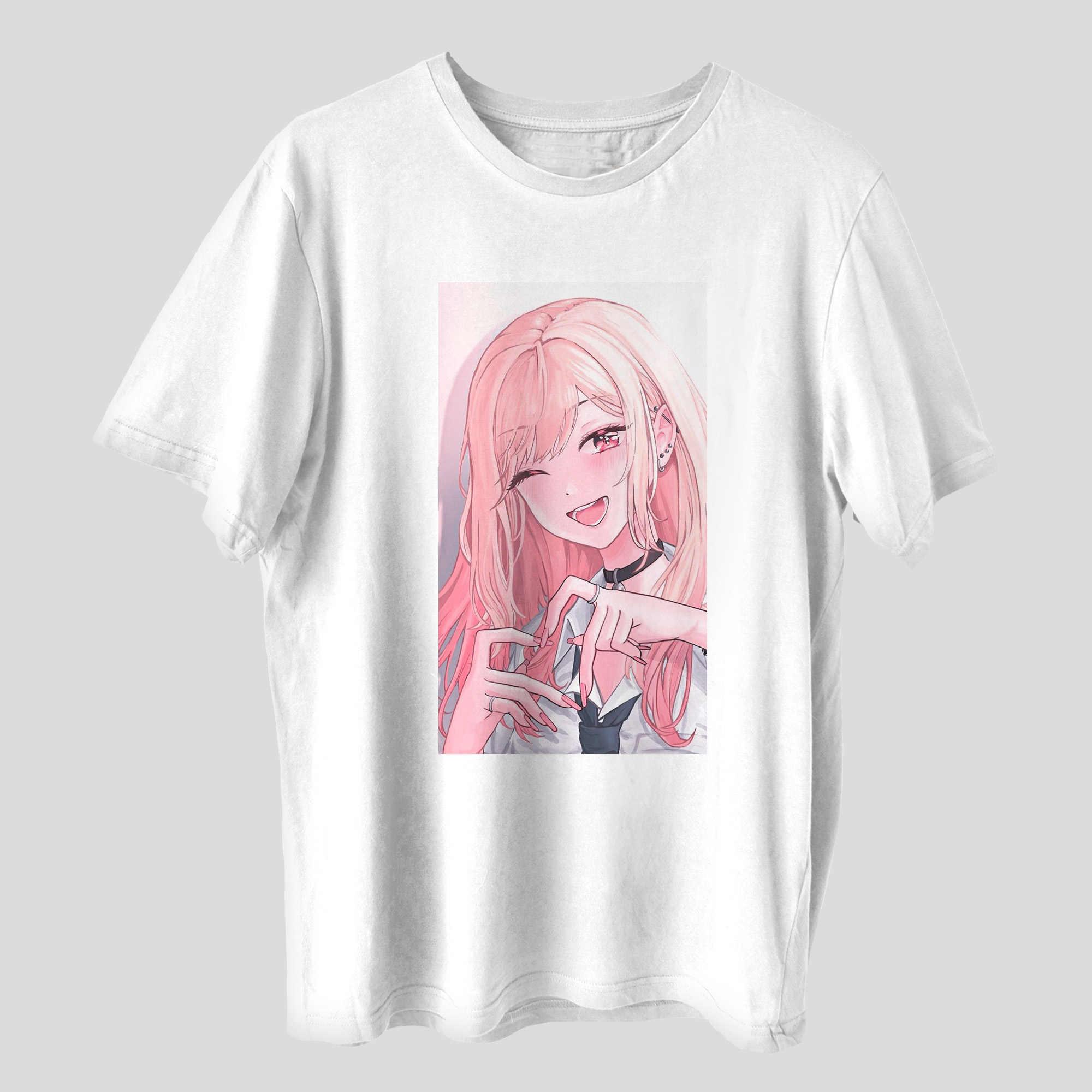 تی شرت آستین کوتاه دخترانه مدل انیمه کیوت فانتزی ژاپنی کد anm293