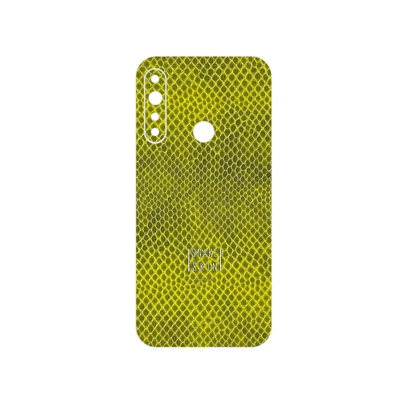 برچسب پوششی ماهوت مدل Yellow Snake Skin مناسب برای گوشی موبایل جی پلاس P10 Plus