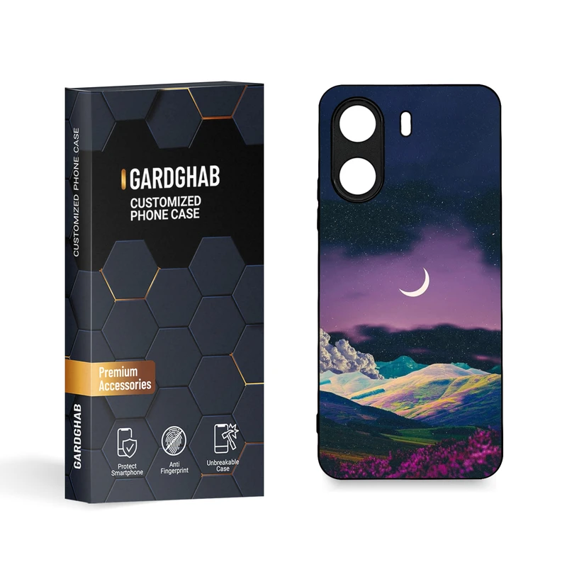 کاور گارد قاب مدل دورژله ای منظره و طبیعت مناسب برای گوشی موبایلأ شیائومی  Poco C65 / Redmi 13c