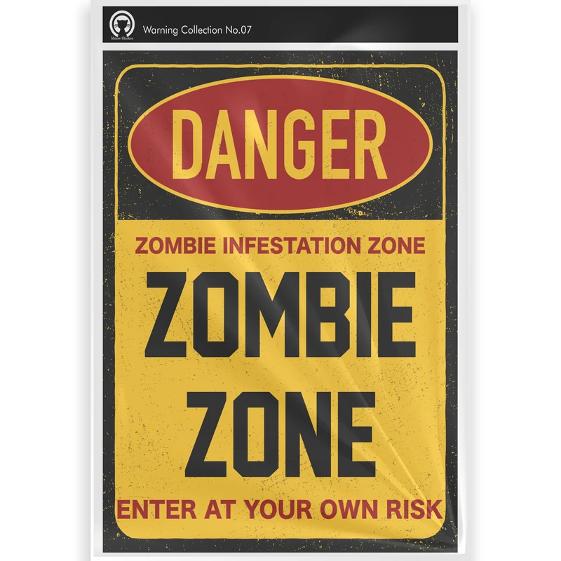 پوستر میواستیکر طرح Zombie Zone- کد 07