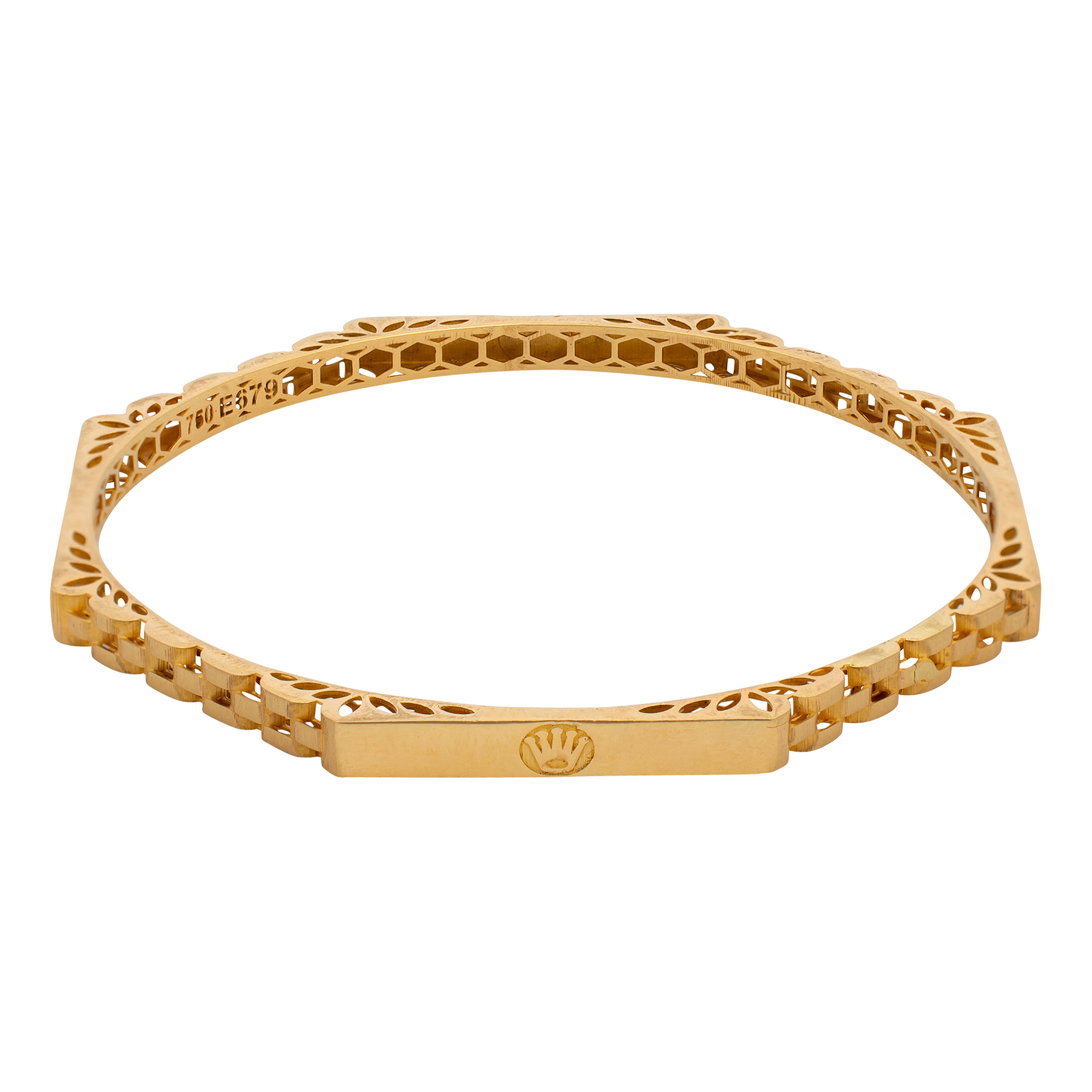 النگو طلا 18عیار رستا گالری مدل بنگل 14030211 النگو طلا 18عیار رستا گالری مدل بنگل 14030211