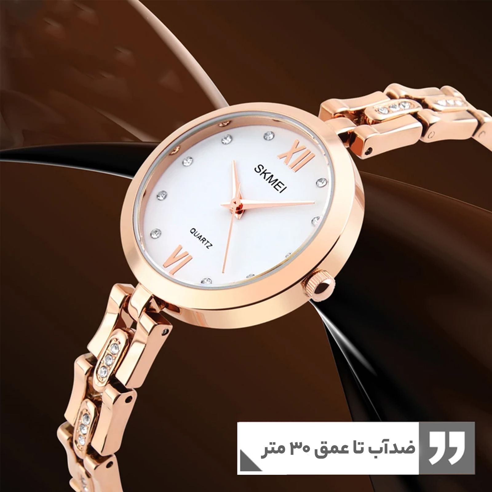 ساعت مچی عقربه ای زنانه اسکمی مدل 1225RG-NP -  - 7