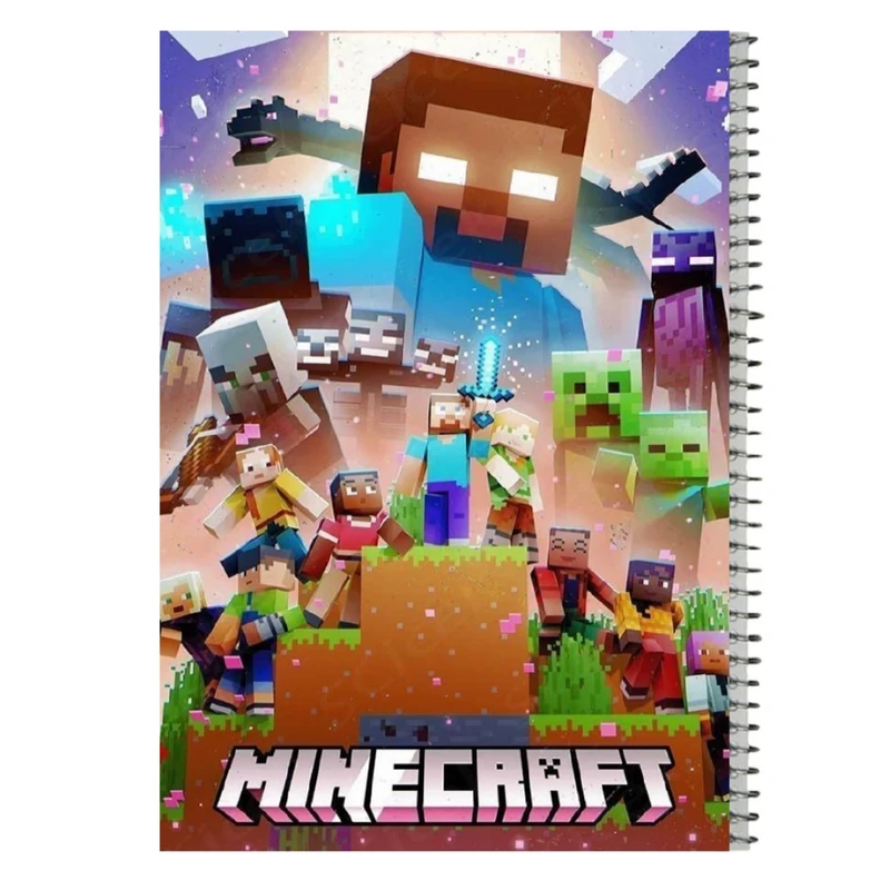 دفتر مشق 80 برگ مدل ماینکرفت کد 2