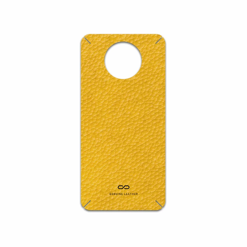 برچسب پوششی ماهوت مدل Mustard-Leather مناسب برای گوشی موبایل شیائومی Redmi Note 9T