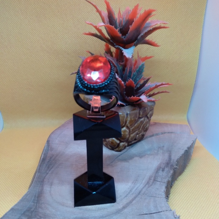 انگشتر مردانه مدل الماس یاقوت