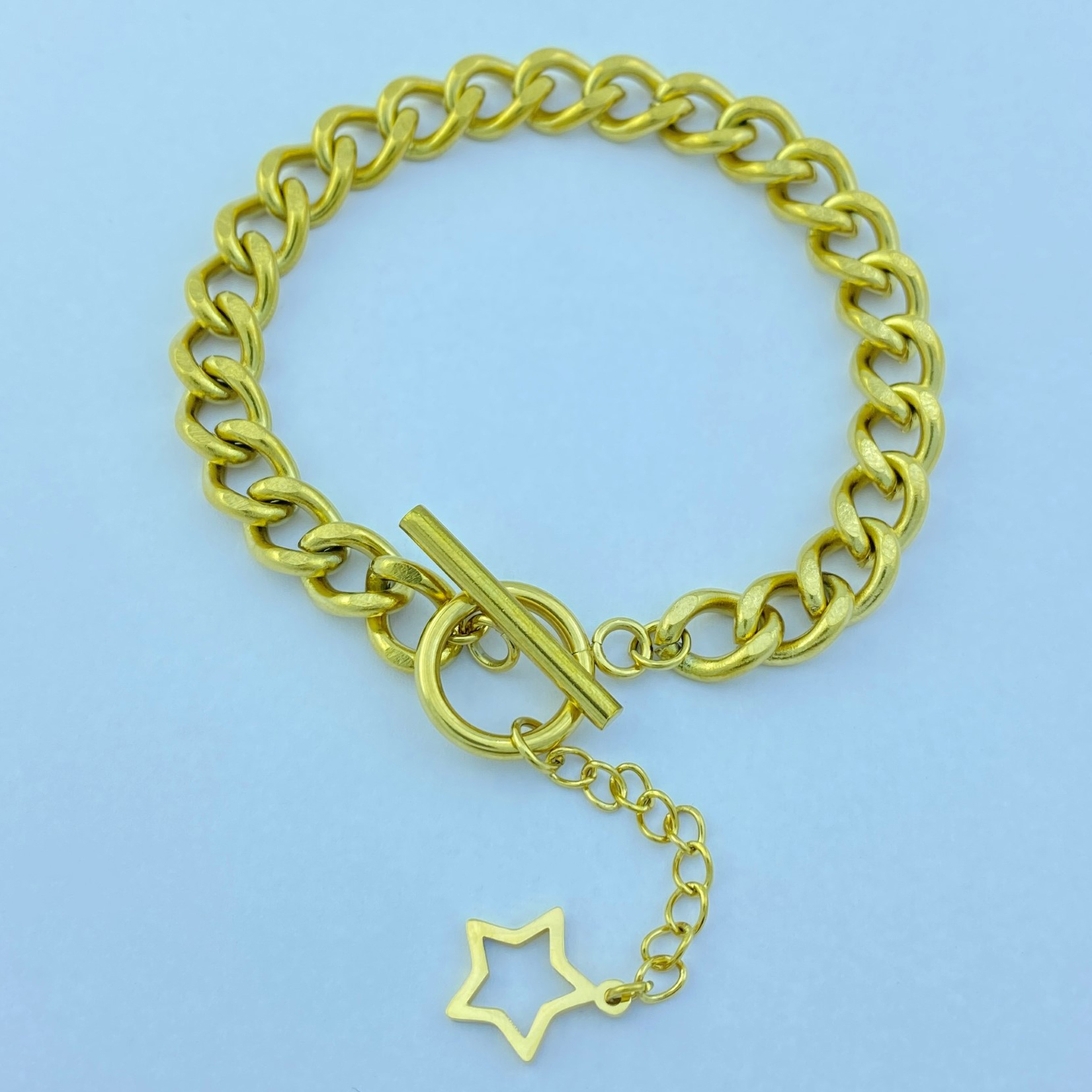 دستبند زنانه استینلس استیل مدل ستاره کد B3203