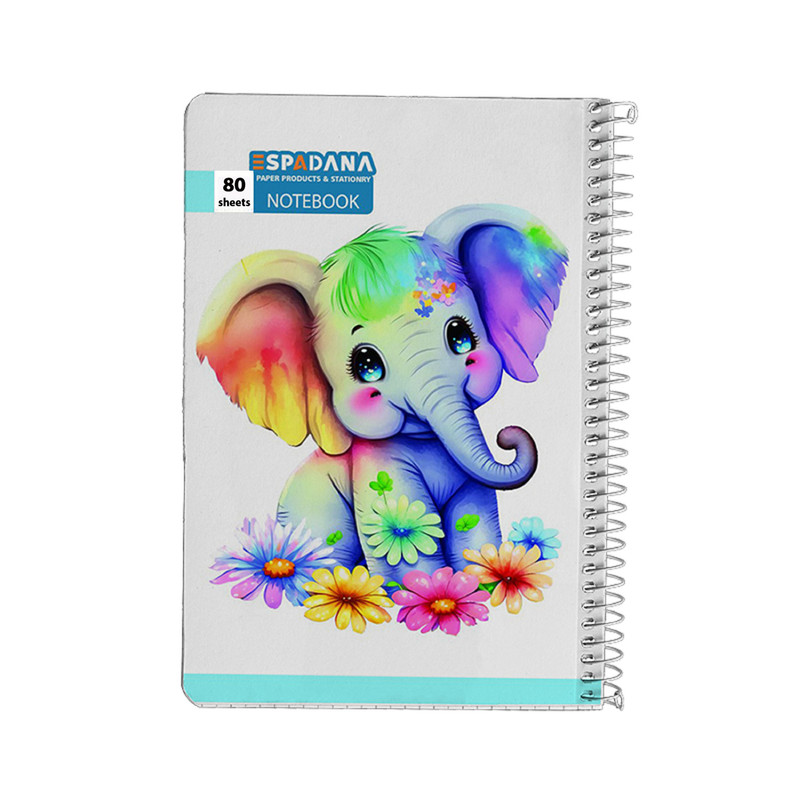 دفتر مشق 80 برگ اسپادانا مدل بینگو کد 8031469 مجموعه 4 عددی