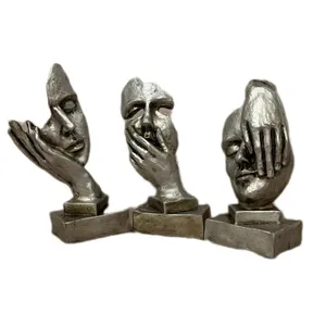 مجسمه مدل رخ متفکر مجموعه 3 عددی
