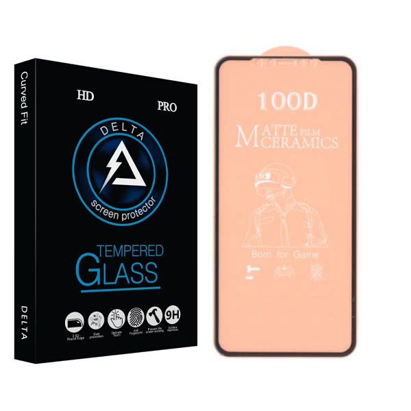 محافظ صفحه نمایش سرامیکی مات دلتا مدل Fit مناسب برای گوشی موبایل اپل iPhone 11 pro max