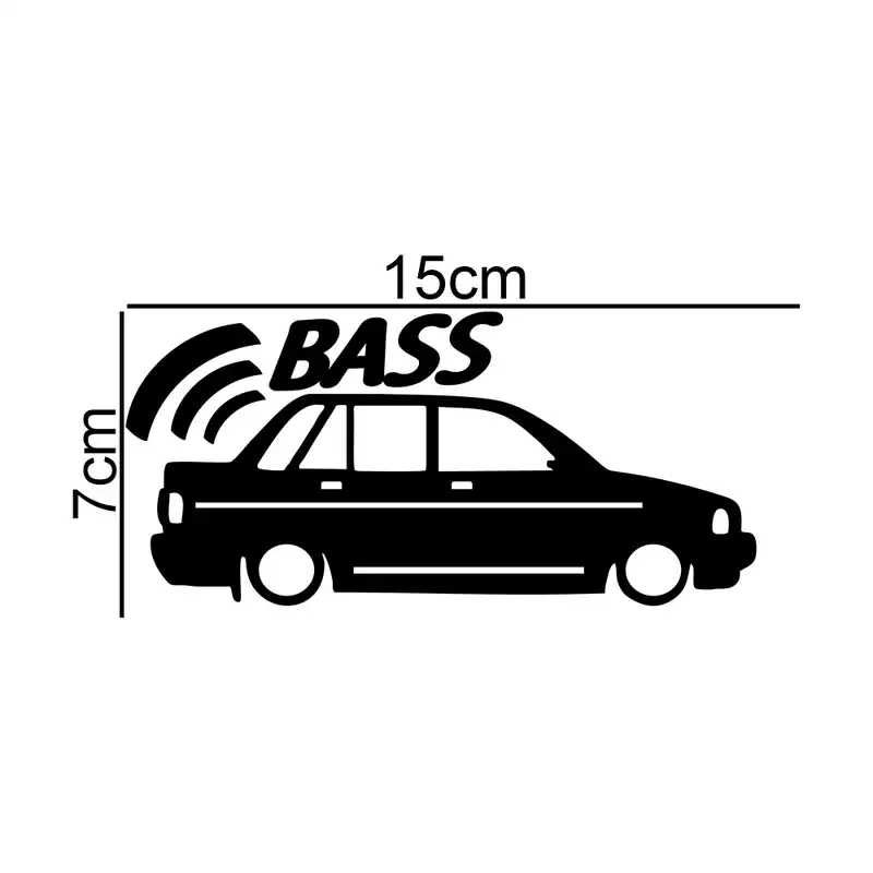 برچسب بدنه خودرو طرح ماشین BASS کد MT-B393 مناسب برای پراید