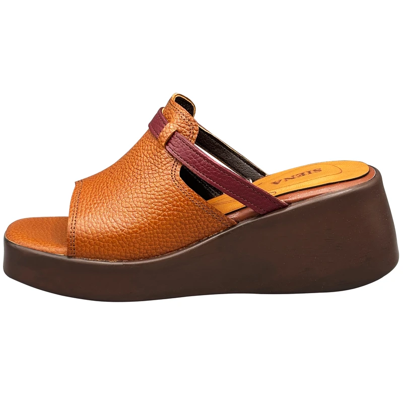 دمپایی زنانه سی یِنا مدل چرمی کد 1492