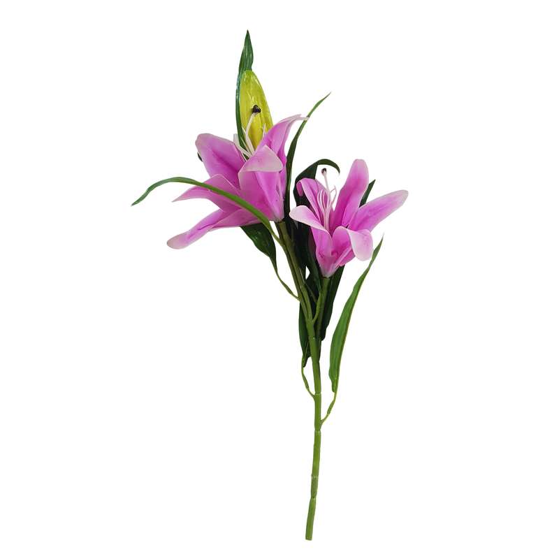 گل مصنوعی مدل شاخه لیلیوم ساقه بلند