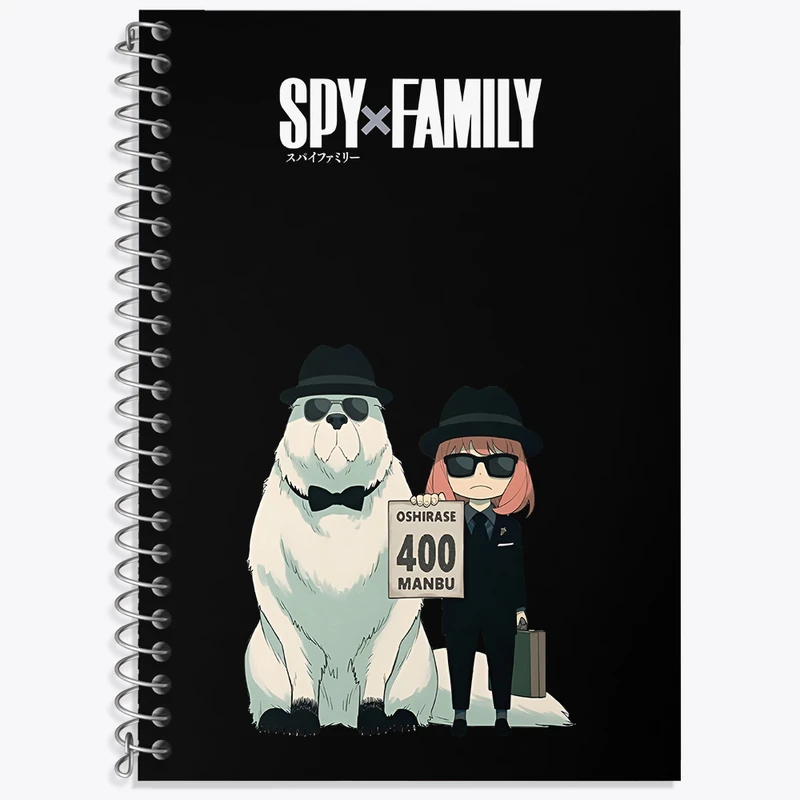 دفتر لغت 50 برگ خندالو طرح آنیا انیمه اسپای ایکس کد N3677