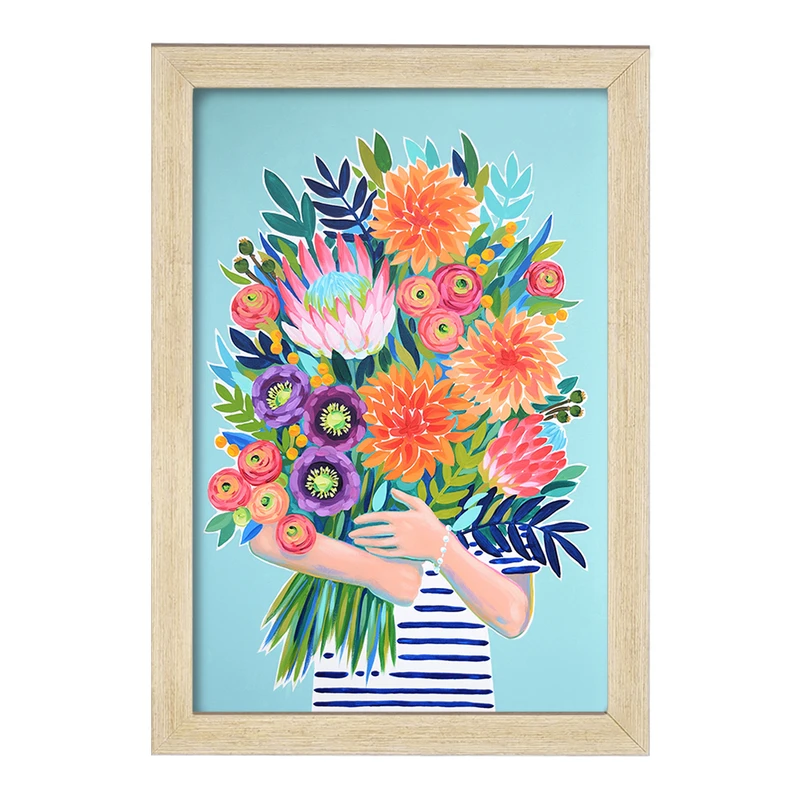 تابلو خندالو مدل گل کد 8398