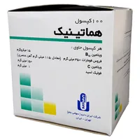 کپسول هماتینیک ایران دارو بسته 100 عددی