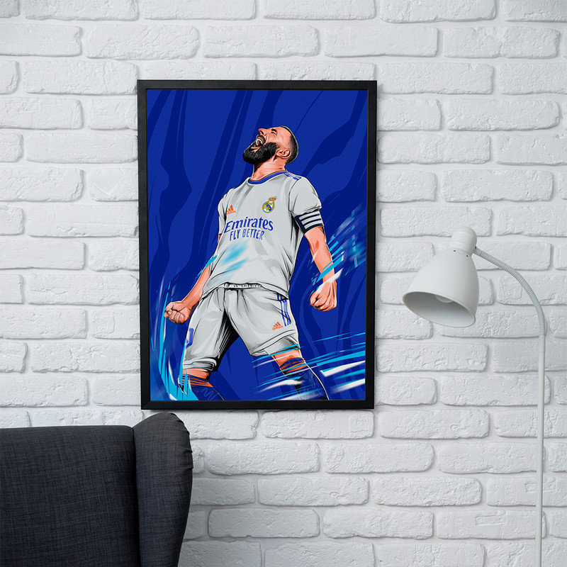 تابلو مدل دیواری طرح بنزما | Benzema کد FD281