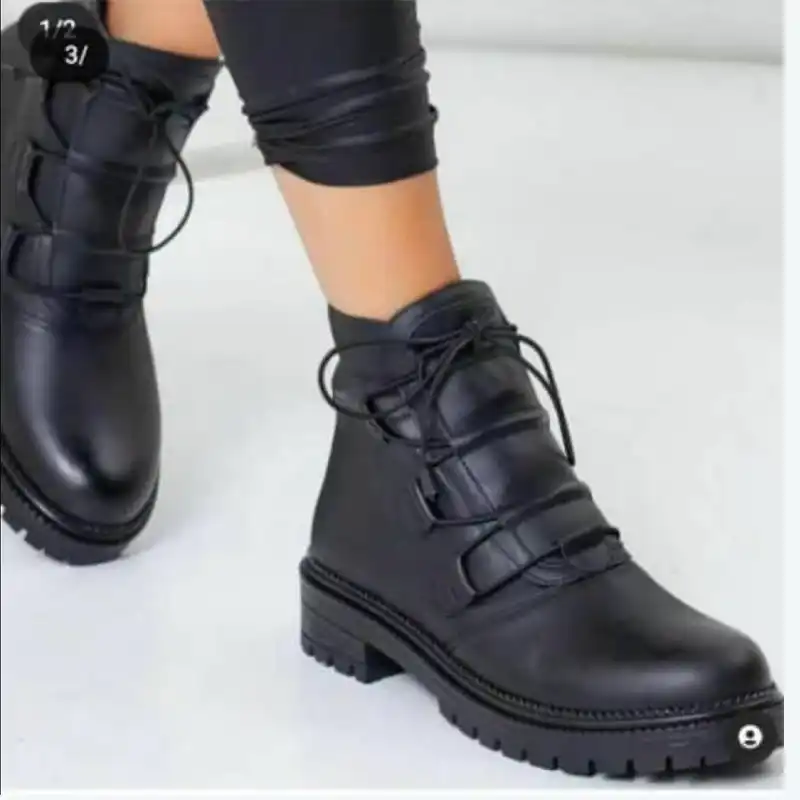 نیم بوت زنانه مدل کشی کد 06 رنگ مشکی