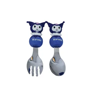 قاشق و چنگال کودک طرح kuromi