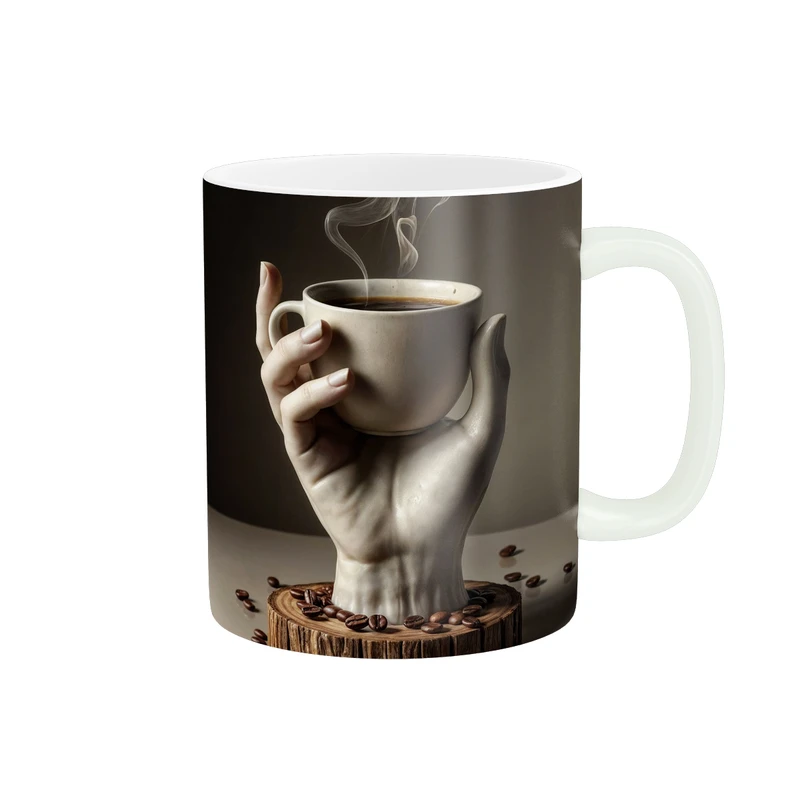 ماگ طرح فنجان قهوه در دست کد M92