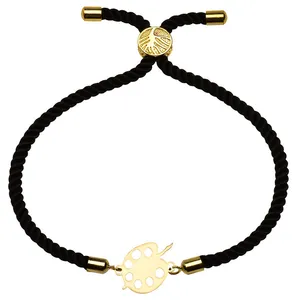 دستبند طلا 18 عیار زنانه الن نار مدل پالت نقاشي 1708